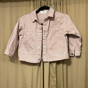 H&M Kids Soft Pink Jean Jacket
